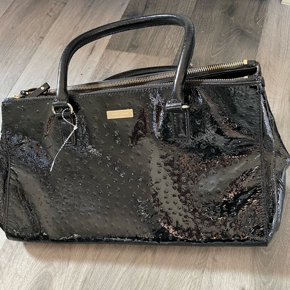 Kate Spade Alexander Avenue Martine Ostrich Embossed Leather EUC Woman’s Purse - Picture 5 of 17